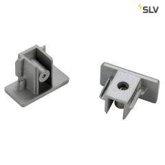 Endkappen f�r 1-Phasen HV-Stromschiene, Aufbauversion silbergrau, 2 St�ck