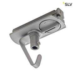 Adapter f�r 1-Phasen Hochvoltschiene, silber, elektrisch, mit Haken