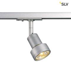 PURI Leuchtenkopf, silbergrau GU10, max. 50W, inkl. 1 Phasen-Adapter \(ohne Leuchtmittel\)
