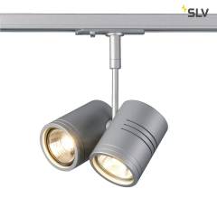 BIMA II Leuchtenkopf, silbergrau, 2xGU10, max. 50W, inkl. 1 Phasen-Adapter