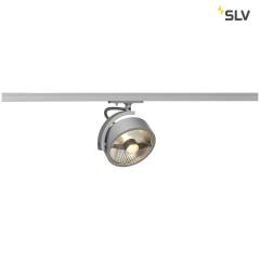 KALU TRACK GU10 QPAR111 Leuchtenkopf, silber,inkl. 1P.-Adapter \(ohne Leuchtmittel\)