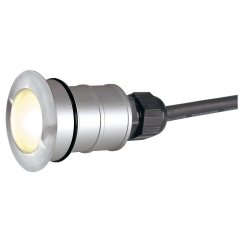 POWER TRAIL-LITE LED Outdoor IP67 Bodeneinbauleuchte 3000K 45lm 350mA rund edelstahl 316