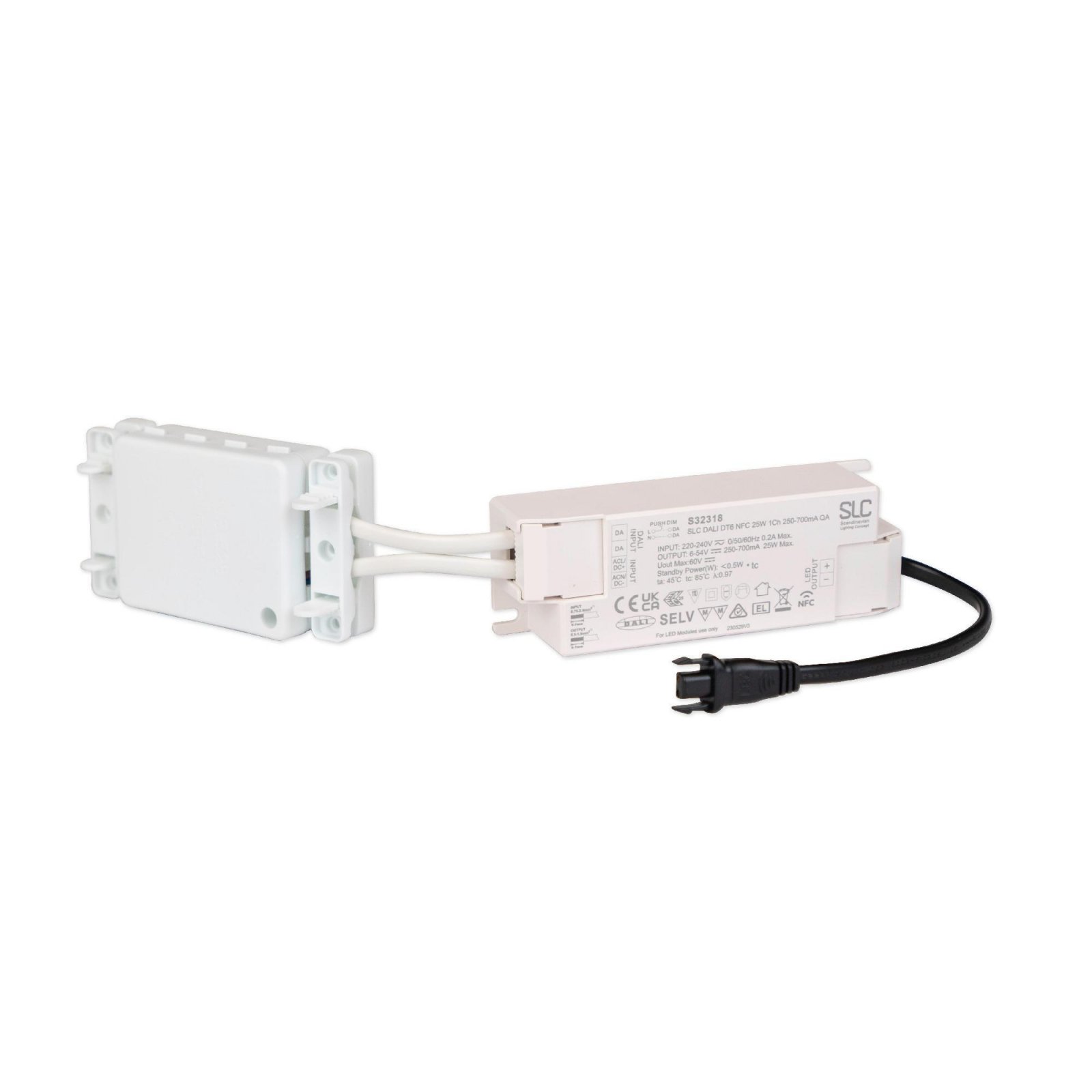 SLC DALI Treiber dimmbar, f�r �200-210mm Shift, 250-700mA, max. 25W