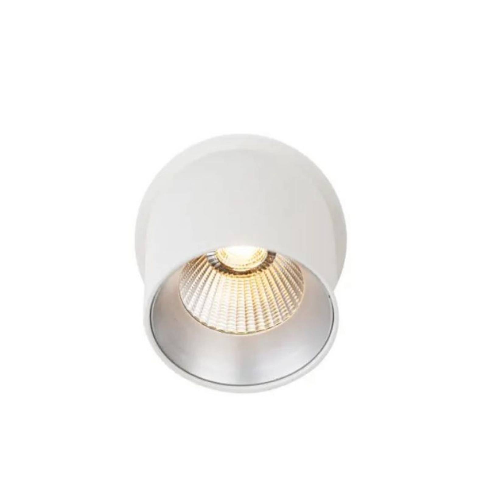 SLC Design Cup Deckeneinbauleuchte 9W, dreh-schwenkbar, Wei�-Silber, 3000K