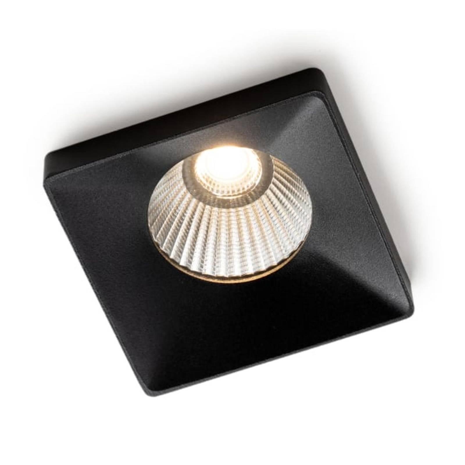 SLC Design Squary Downlight R62 TED IP54 24� 9W, Schwarz, 3000K