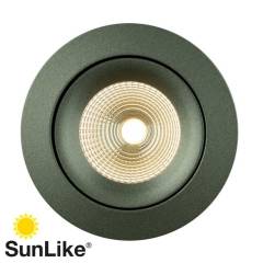 Einbauleuchte SLC One 360� SunLike R68-83 IP44 36� 8W, Gr�n, 3000K