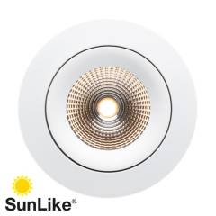 Einbauleuchte SLC One 360� SunLike R68-83 IP44 36� 8W, Wei�, 2700K
