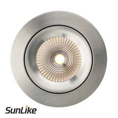 Einbauleuchte SLC One 360� SunLike R68-83 IP44 36� 8W, Alu, 2700K