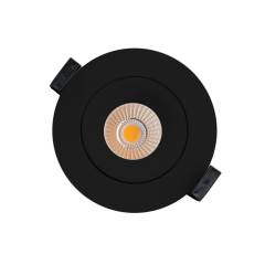 Einbauleuchte SLC OnePro Downlight IP44, 12W 1100lm, �68-75, dimmbar, Schwarz, 4000K