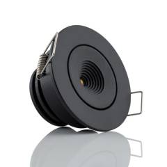 Einbauleuchte SLC miniONE Tilt schwenkbar CRI90 100�, 700mA, IP44, Schwarz, 2700K