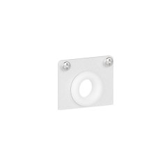 Metall-Endkappe f�r ST1 MULTISYSTEM EVO 48V Schienensystem mit Kabeldurchf�hrung wei�