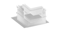 Eck-Verbinder f�r ST5 MULTISYSTEM EVO 48V Schienensystem wei�