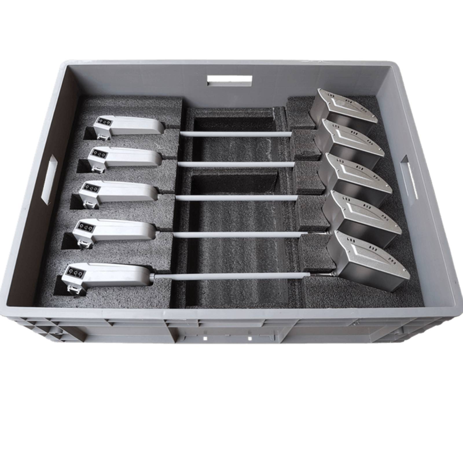 Schaumeinlage f�r Transportbox f�r 5 St�ck NOVI 70 LED Displayleuchten