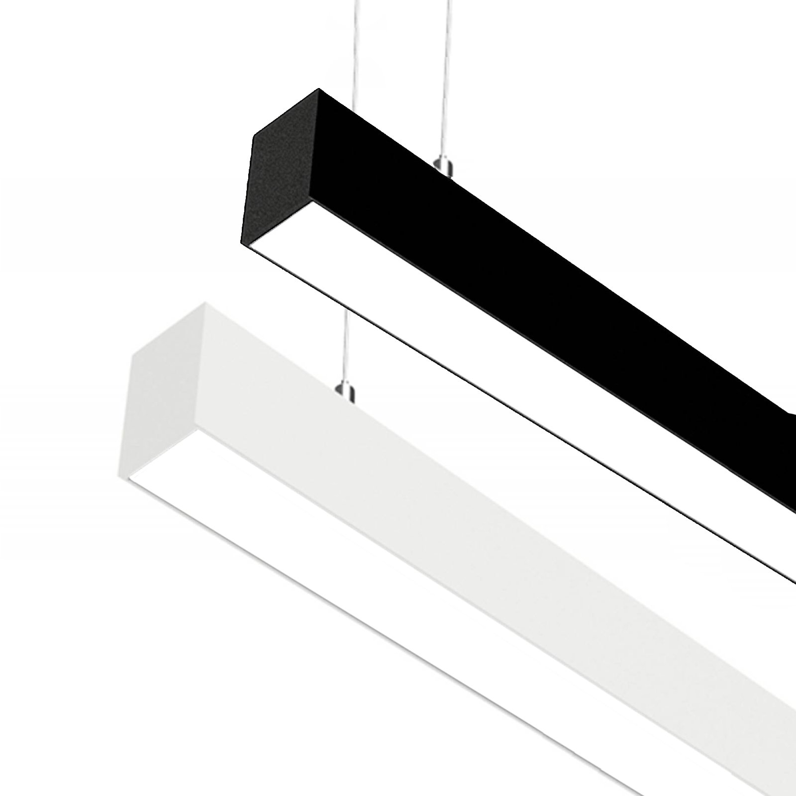 Schlanke S36 WhiteLine LED Pendelleuchte 4000K CRI/Ra90 130cm 6600lm / 190cm 10400lm