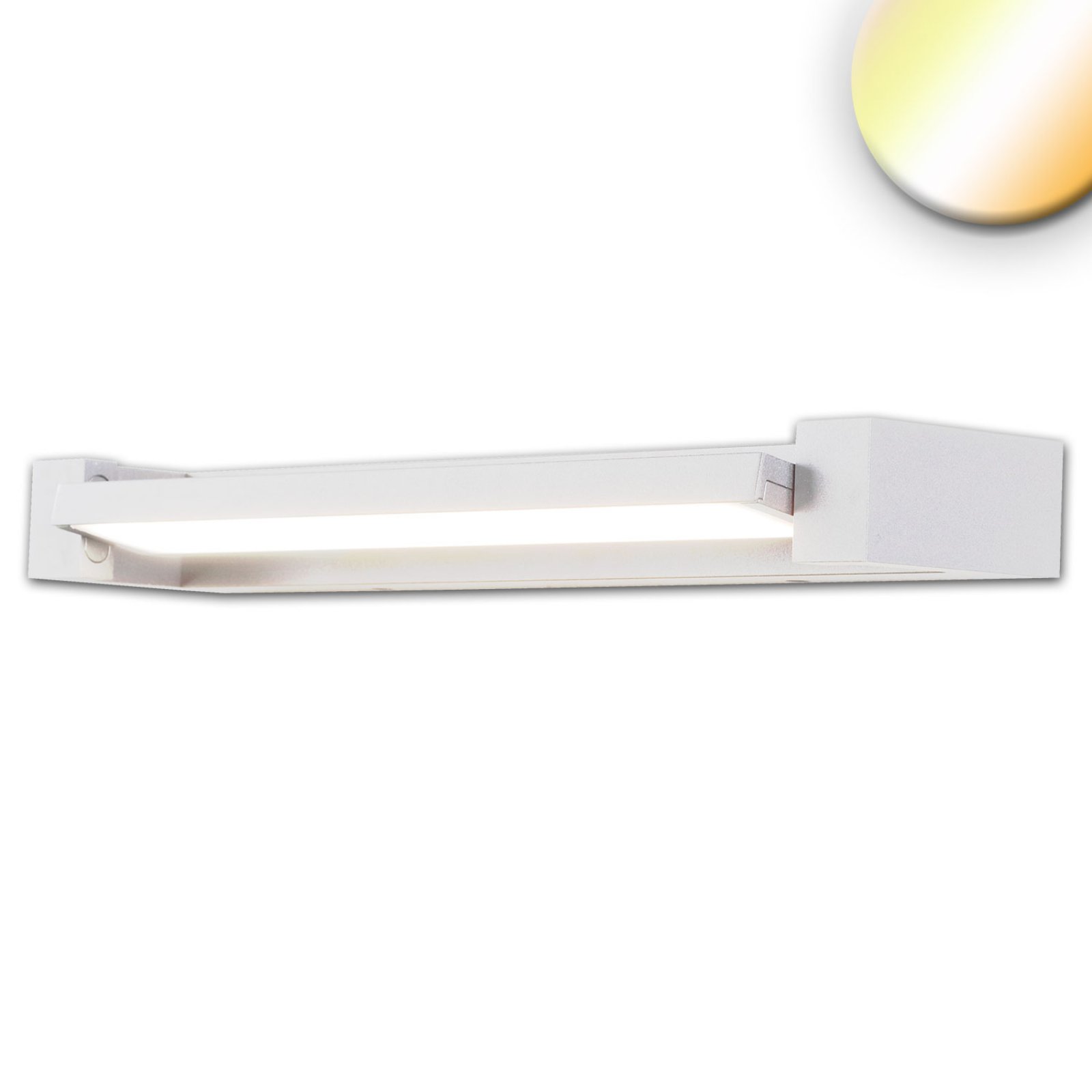 Schwenkbare LED Wandleuchte, 70cm, 20W, wei�, ColorSwitch 2700/3000/4000K