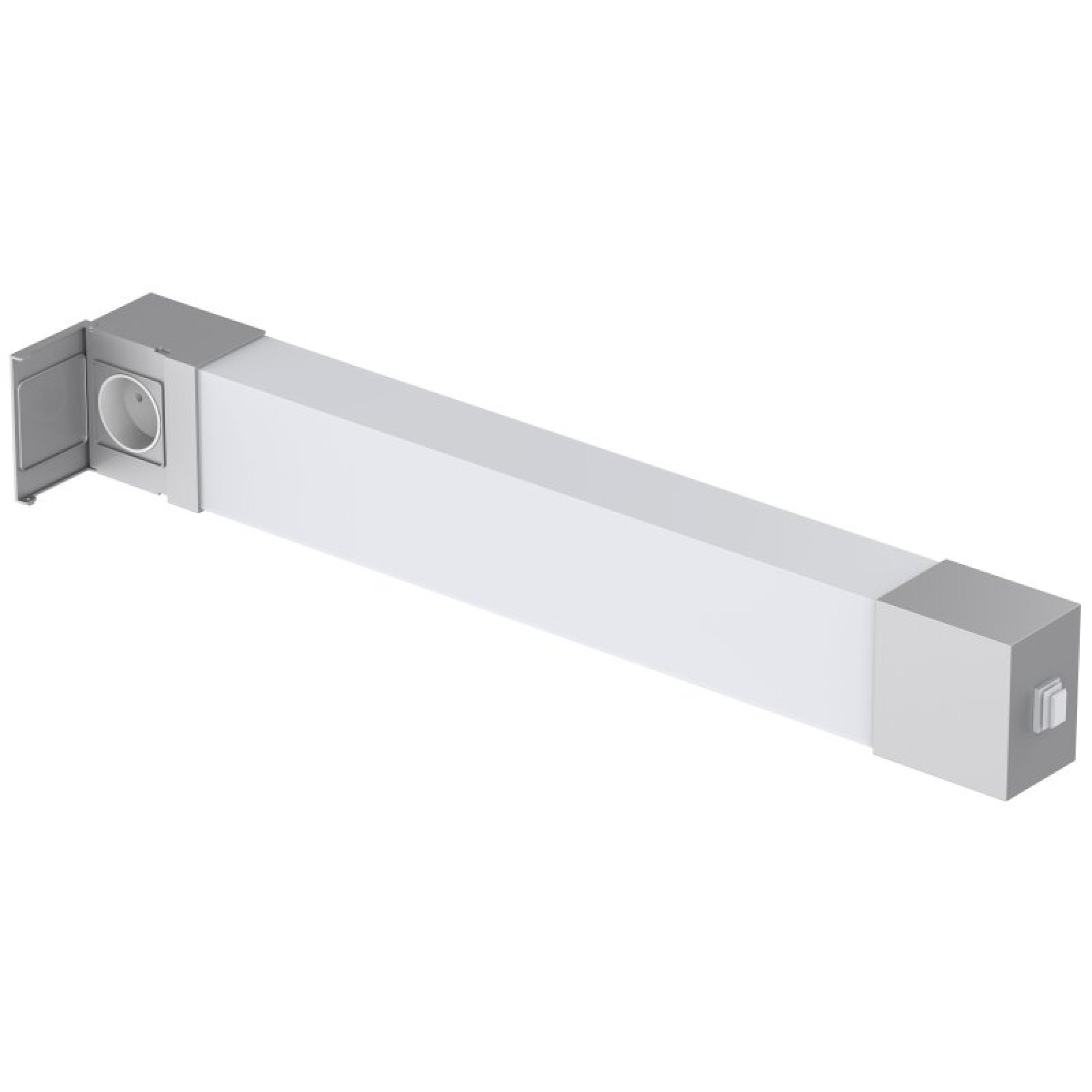 Spiegelleuchte mit Steckdose, TRENDOsocket 9W, 3000/4000/5700K COLORselect