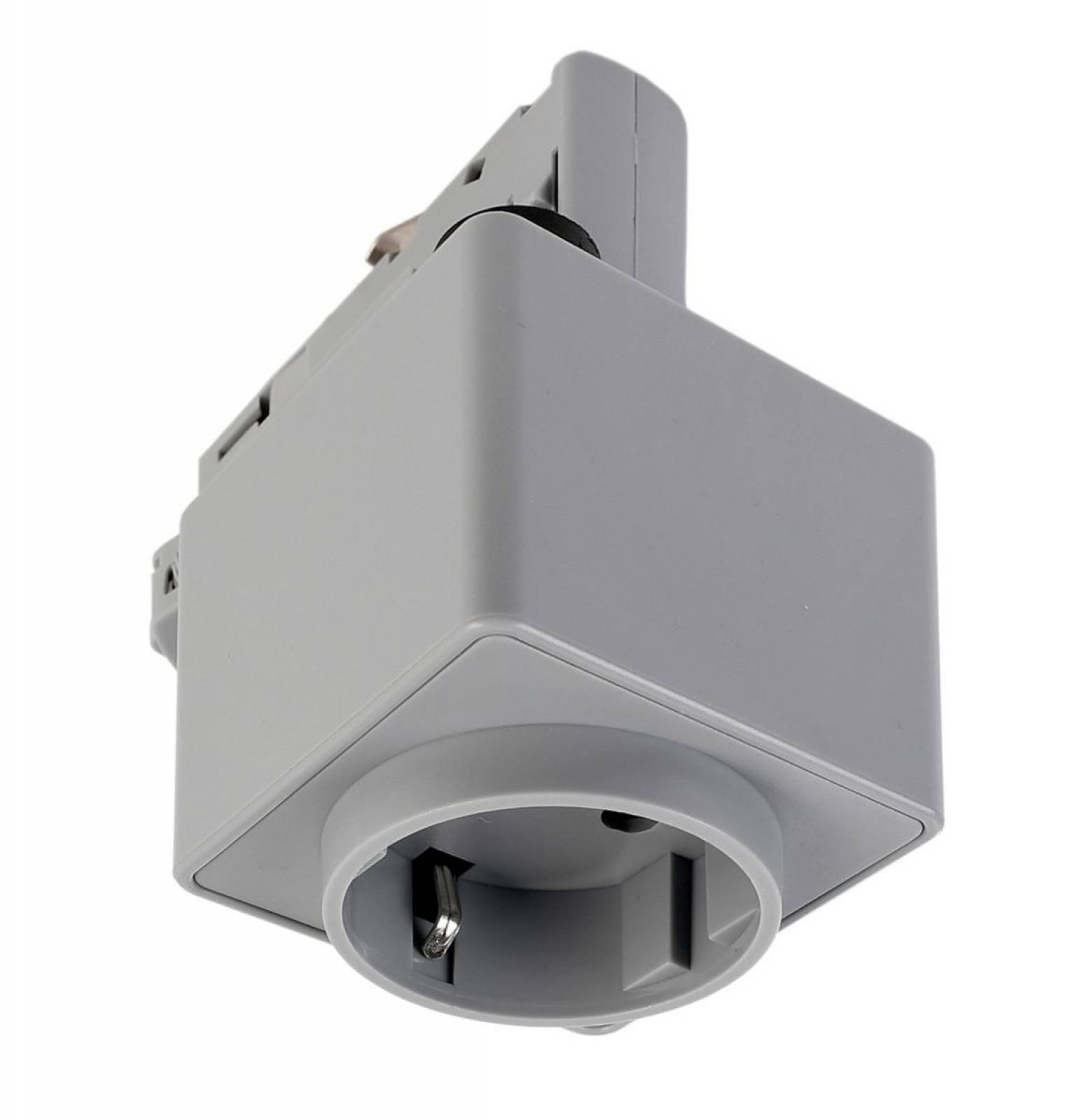 Steckdosenadapter f�r 3-Phasen Einbau- und Aufbauschienensystem D Line/DALI, grau