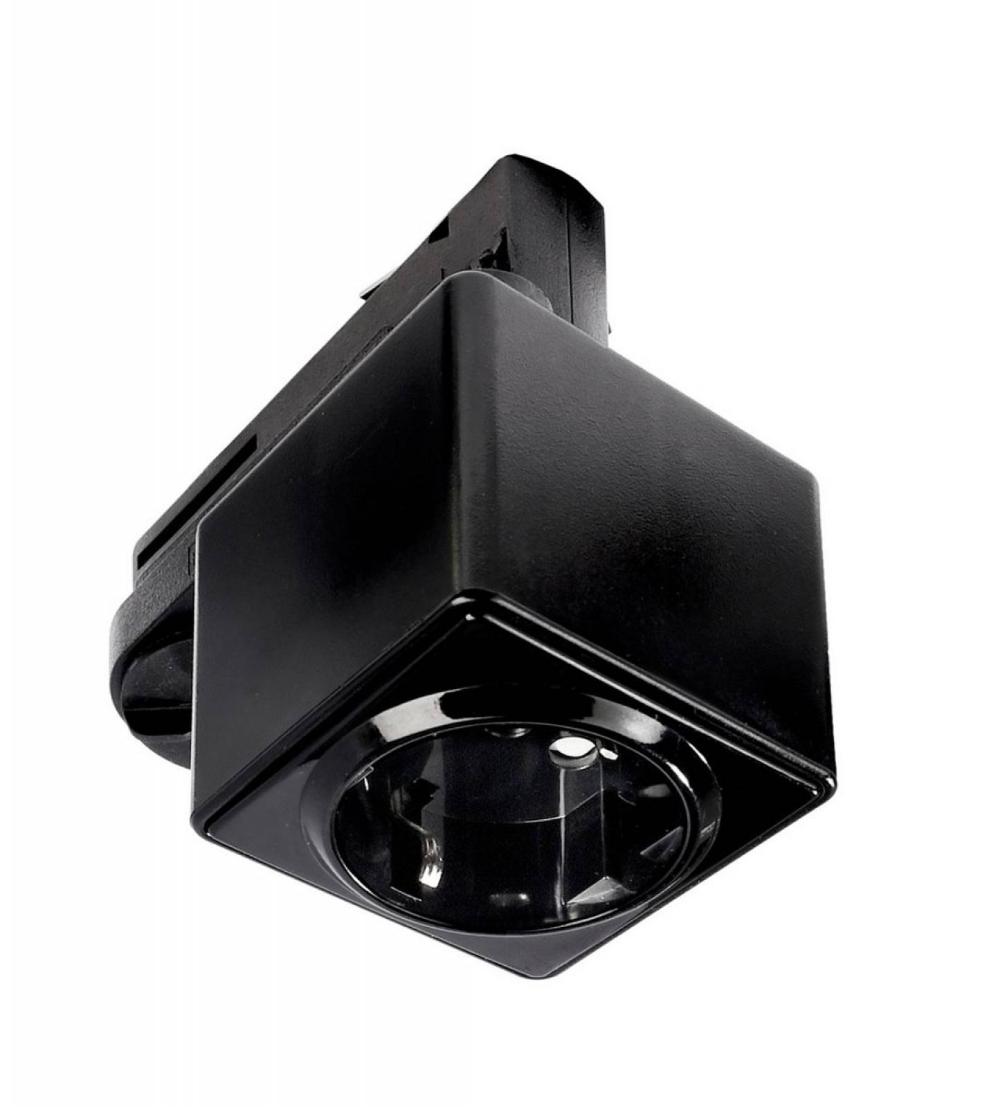 Steckdosenadapter f�r 3-Phasen Einbau- und Aufbauschienensystem D Line/DALI, schwarz