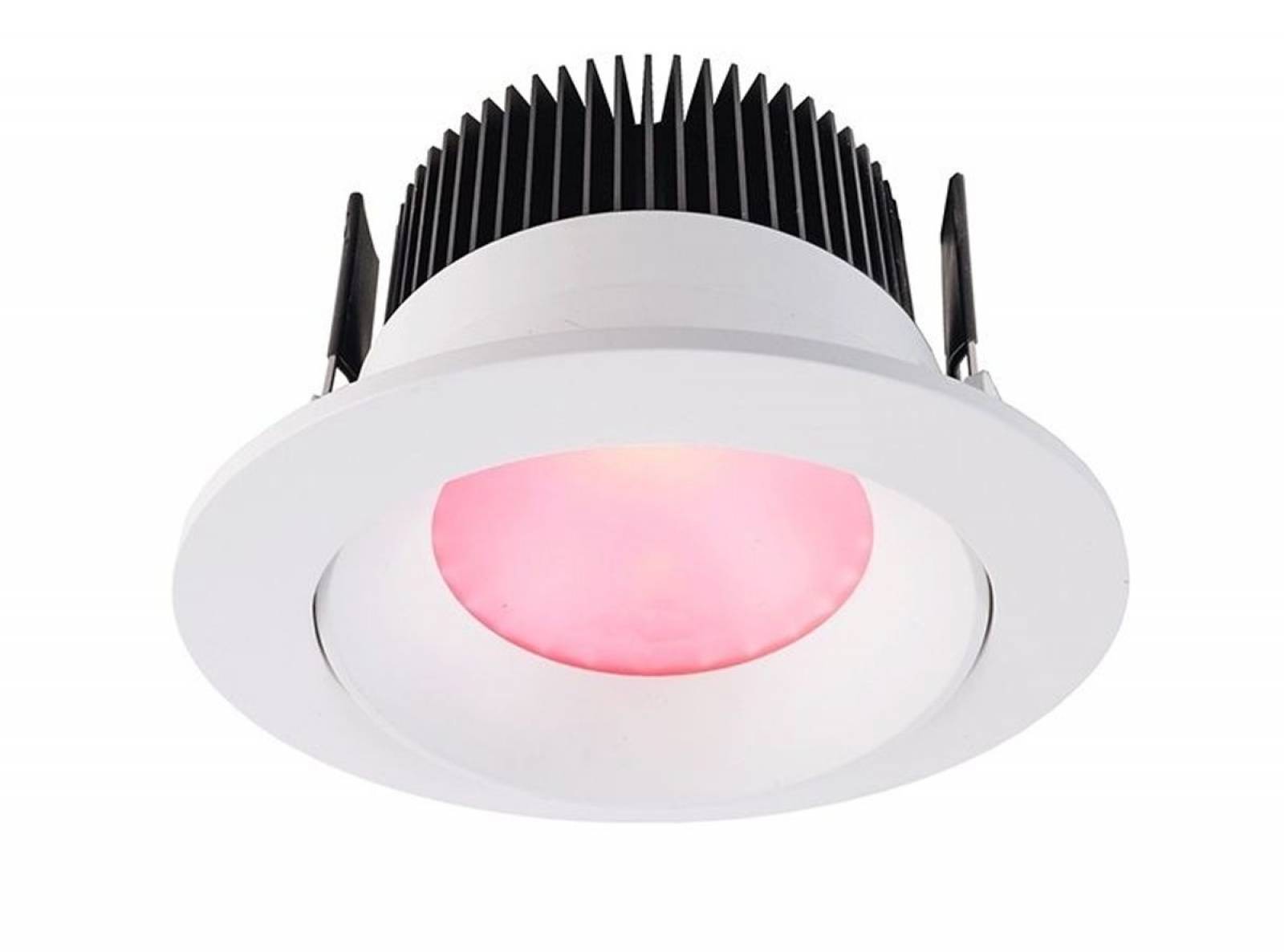 Stilvolle LED Deckeneinbauleuchte, COB 94 RGB+W, 24V DC, 16W, 60� 555cd