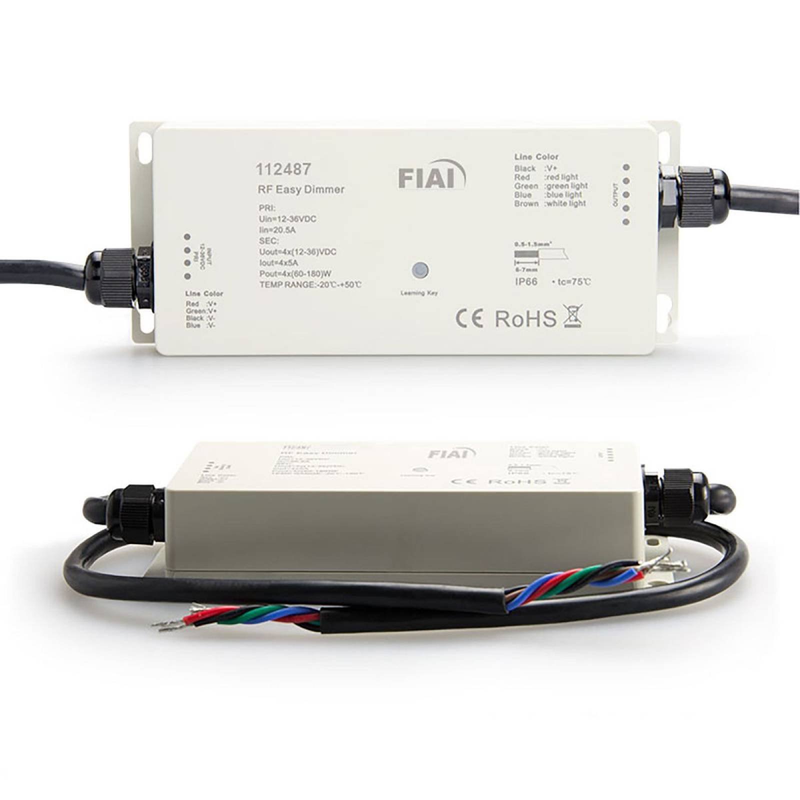 Sys-One Funk-Empf�nger IP66, 4 Kanal, 4x5A, 12-36V DC