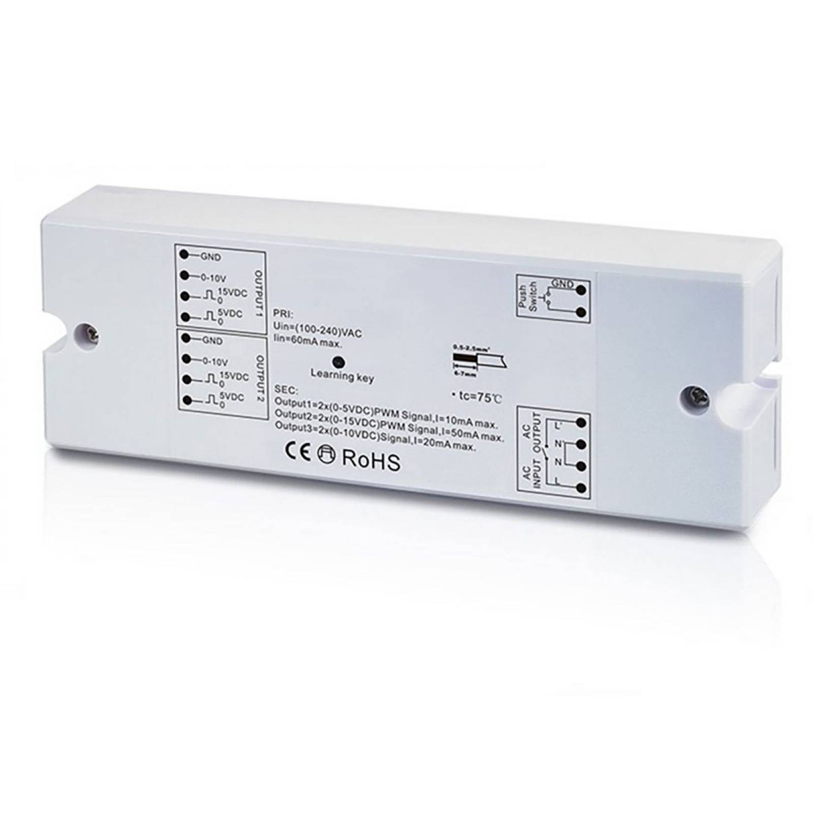 Sys-One Funk-Empf�nger / Push-Dimmer, 0-10V Output, 230V