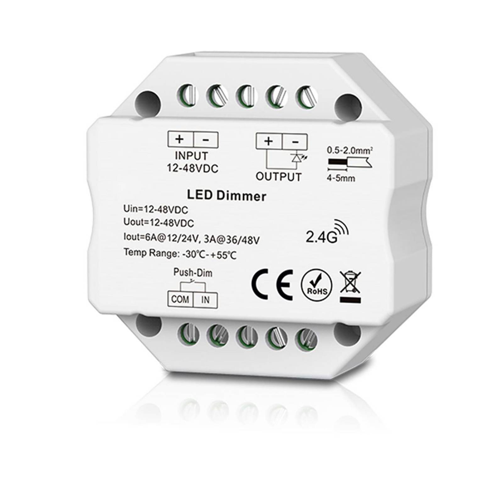 Sys-Pro Push-Funk Mesh PWM Dimmer von Isoled, 1CH, 12-24V DC