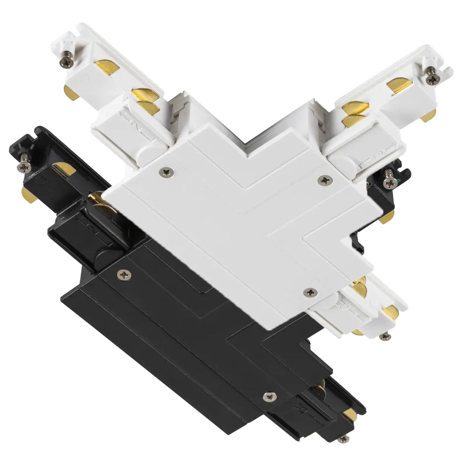T-Verbinder Erde innen links S-TRACK DALI 3-Phasen-Einbauschiene