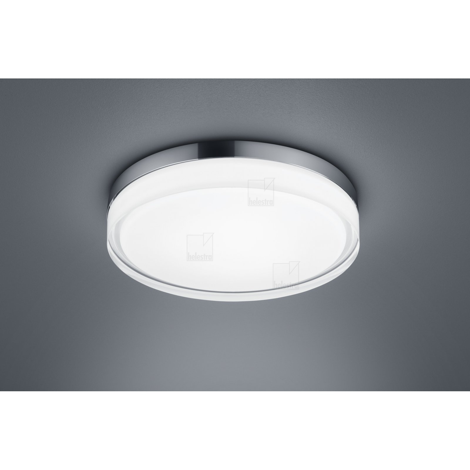 TANA Glas-/Deckenleuchte IP44, 1050lm, warmwei�, chrom 330mm