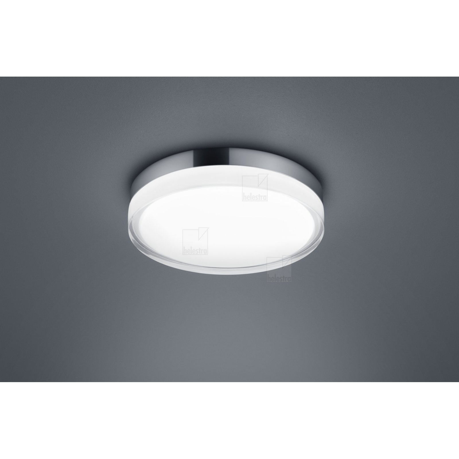TANA Glas-/Deckenleuchte IP44, 2900K warmwei�, chrom 280mm