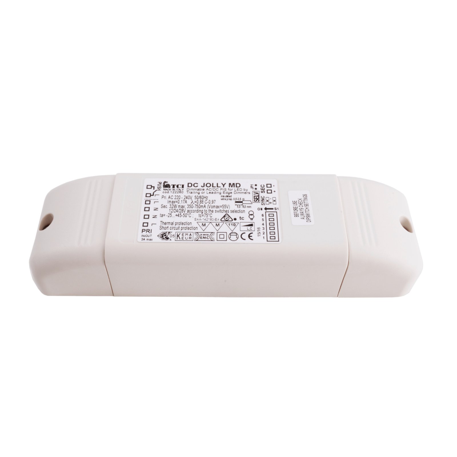 TCI Netzger�t (CC, DC) dimmbar, Multi CC, JOLLY MD PUSH, Stromkonstant, Phasenanschnitt, Push-Dim, 0