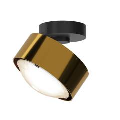 Top Light Puk! 120 Move Avantgarde Deckenleuchte 10W dimmbar, Messing /Schwarz matt