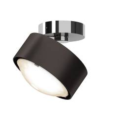 Top Light Puk! 120 Move Avantgarde Deckenleuchte 10W dimmbar, Black wood/Chrom