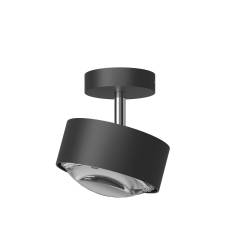 Top Light Puk! 120 Avantgarde Turn Down Deckenleuchte 10W dimmbar, Schwarz matt/Chrom
