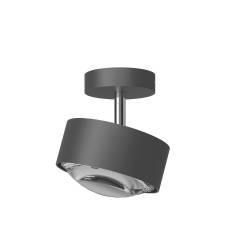 Top Light Puk! 120 Avantgarde Turn Down Deckenleuchte 10W dimmbar, Anthrazit matt/Chrom