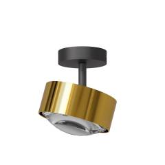 Top Light Puk! 120 Avantgarde Turn Up & Down Deckenleuchte 2x10W dimmbar, Messing /Schwarz matt