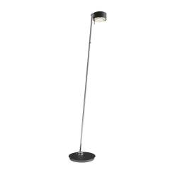 Top Light Puk! 120 Avantgarde Floor Stehleuchte 2x12W, Tastdimmer, Schwarz matt/Chrom