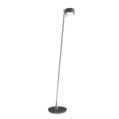 Top Light Puk! 120 Avantgarde Floor Stehleuchte 2x12W, Tastdimmer, Anthrazit matt/Chrom