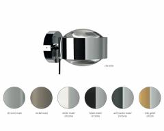 Top Light Wandleuchte PukWall Plus �90, drehbar, Anthrazit-matt / Chrom, 2x8W