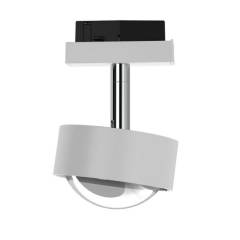 Top Light Puk Turn-Mini Track, 600lm, 2700K, 8W, dreh-schwenkbar, Wei� / Chrom, Linse matt