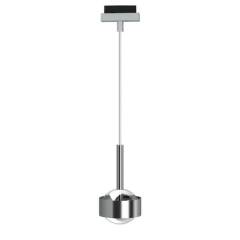 Top Light Puk Drop-Mini Track, 2700K, 2x8W, +5m, Chrom matt, Wei�, Linse matt