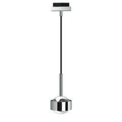 Top Light Puk Drop-Mini Track, 2700K, 2x8W, Chrom, Schwarz, Linse klar