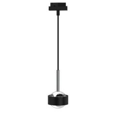 Top Light Puk Drop-Mini Track, 2700K, 2x8W, Schwarz-chrom, Schwarz, Linse matt