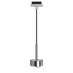 Top Light Puk Long One-Mini Track, 2700K, 8W, +1m, Chrom matt, Schwarz, Linse matt
