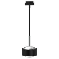Top Light Puk Maxx Drop-Mini Track, 2700K, 2x12W, +3m, Schwarz-chrom, Schwarz, Glas