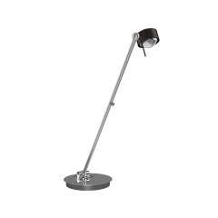Top Light Puk! 80 Avantgarde Table Tischleuchte 80cm, 2x12W Tastdimmer, Black wood/Chrom