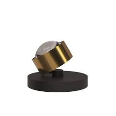 Top Light Puk! 80 Avantgarde Spot Table Tischleuchte 18W Dimmtaster, Messing /Schwarz matt