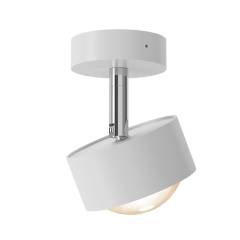 Top Light Puk! 80 Avantgarde Turn Down Deckenleuchte 8W dimmbar, Wei� matt/Chrom