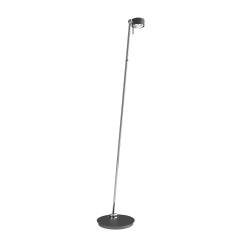 Top Light Puk! 80 Avantgarde Floor Stehleuchte 2x12W, Tastdimmer, Anthrazit matt/Chrom