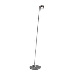 Top Light Puk! 80 Avantgarde Floor Stehleuchte 2x12W, Tastdimmer, Black wood/Chrom