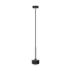 Top Light Puk! 80 Avantgarde Drop Pendelleuchte 2x8W dimmbar, Schwarz matt/Chrom